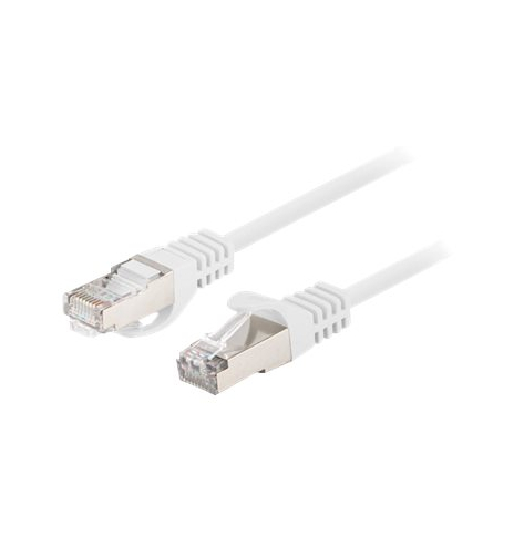Patchcord LANBERG Cat.6 FTP 2m white 10-pack