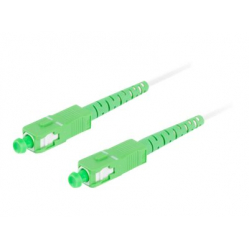 Patchcord LANBERG fiber optic SM SC/APC-SC/APC simplex 30m LSZH g657a2 3.0mm white