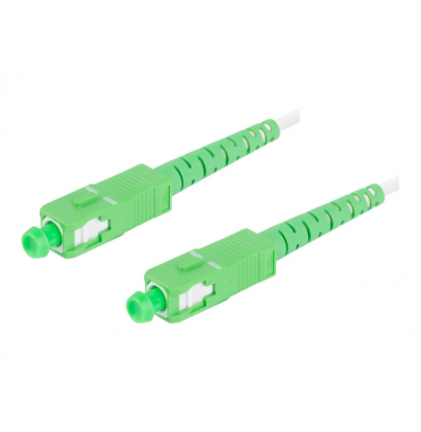 Patchcord LANBERG fiber optic SM SC/APC-SC/APC simplex 30m LSZH g657b3 3.0mm white