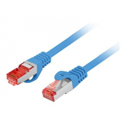 Patchcord LANBERG CAT.6 S/FTP LSZH CU 0.25m blue Fluke Passed