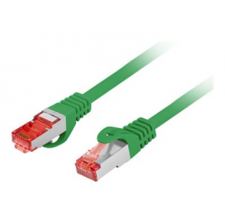 Patchcord LANBERG CAT.6 S/FTP LSZH CU 0.25m green Fluke Passed