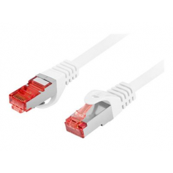 Patchcord LANBERG CAT.6 S/FTP LSZH CU 1.5m white Fluke Passed