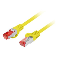 Patchcord LANBERG CAT.6 S/FTP LSZH CU 10m yellow Fluke Passed
