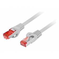 Patchcord LANBERG CAT.6 S/FTP LSZH CU 15m grey Fluke Passed