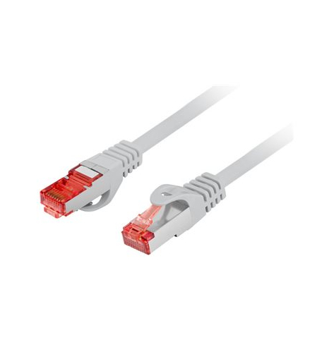 Patchcord LANBERG CAT.6 S/FTP LSZH CU 15m grey Fluke Passed