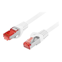 Patchcord LANBERG CAT.6 S/FTP LSZH CU 15m white Fluke Passed