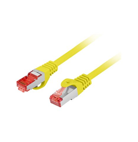 Patchcord LANBERG CAT.6 S/FTP LSZH CU 1m yellow Fluke Passed