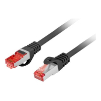 Patchcord LANBERG CAT.6 S/FTP LSZH CU 20m black Fluke Passed