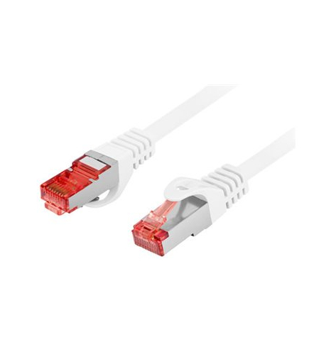 Patchcord LANBERG CAT.6 S/FTP LSZH CU 5m white Fluke Passed