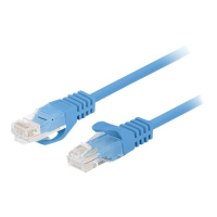 Patchcord LANBERG Cat.6 UTP 0.25m blue 10-pack
