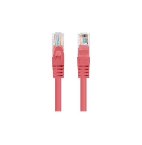 Patchcord LANBERG Cat.6 UTP 0.25m red 10-pack
