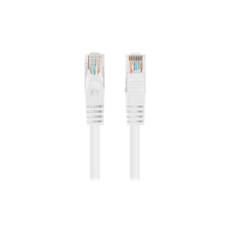 Patchcord LANBERG Cat.6 UTP 0.25m white 10-pack