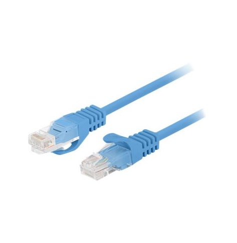 Patchcord LANBERG Cat.6 UTP 0.5m blue 10-pack