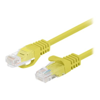 Patchcord LANBERG Cat.6 UTP 0.5m yellow 10-pack