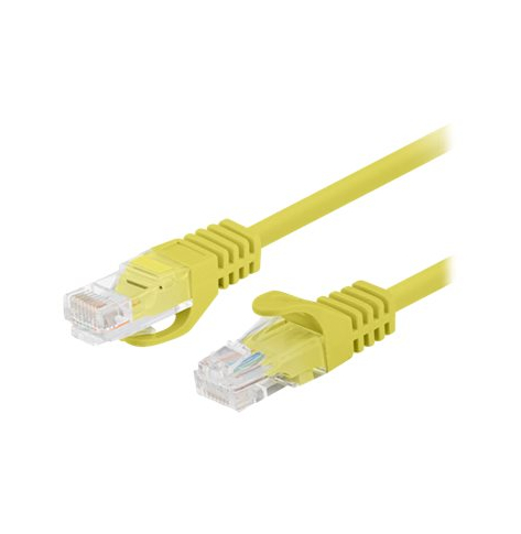 Patchcord LANBERG Cat.6 UTP 0.5m yellow 10-pack