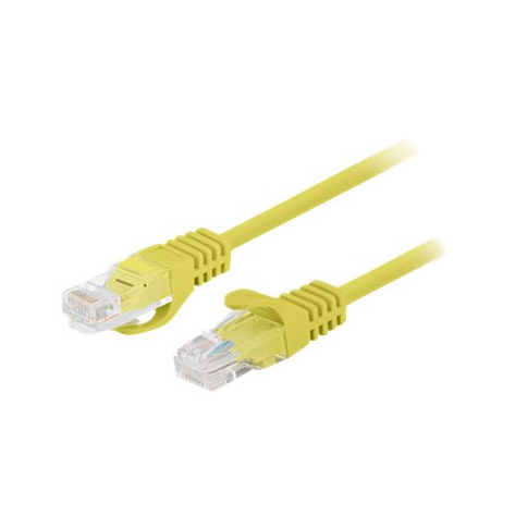 Patchcord LANBERG Cat.6 UTP 1.5m yellow 10-pack