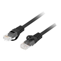 Patchcord LANBERG Cat.6 UTP 1m black 10-pack