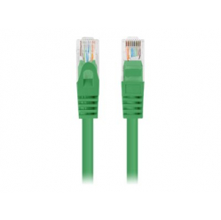 Patchcord LANBERG Cat.6 UTP 1m green 10-pack