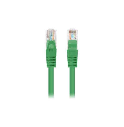 Patchcord LANBERG Cat.6 UTP 1m green 10-pack