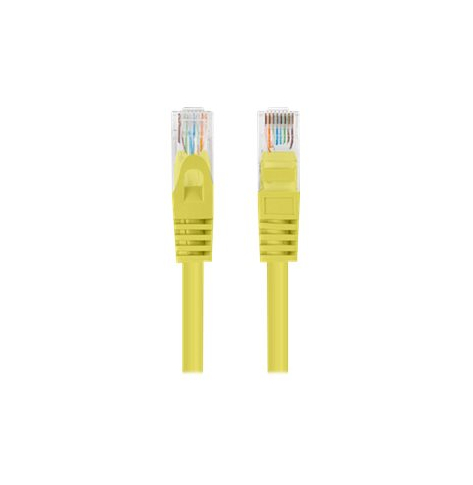 Patchcord LANBERG Cat.6 UTP 1m yellow 10-pack