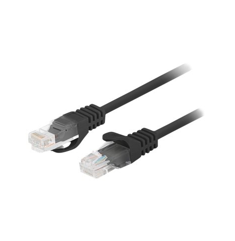 Patchcord LANBERG Cat.6 UTP 2m black 10-pack