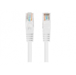 Patchcord LANBERG Cat.6 UTP 3m white 10-pack