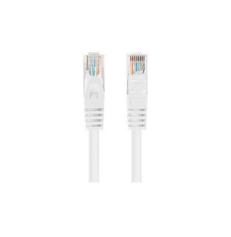 Patchcord LANBERG Cat.6 UTP 3m white 10-pack