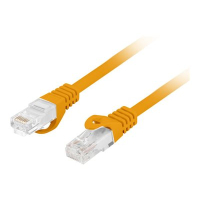 Patchcord LANBERG CAT.6 UTP LSZH CU 15m orange Fluke Passed