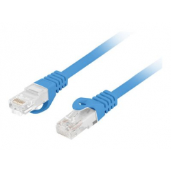 Patchcord LANBERG CAT.6 UTP LSZH CU 1m blue Fluke Passed