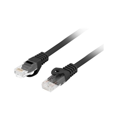 Patchcord LANBERG CAT.6 UTP LSZH CU 20m black Fluke Passed