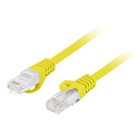 Patchcord LANBERG CAT.6 UTP LSZH CU 20m yellow Fluke Passed