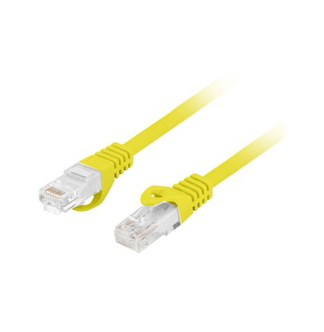 Patchcord LANBERG CAT.6 UTP LSZH CU 2m yellow Fluke Passed