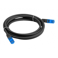 Patchcord LANBERG cat.6A FTP LSZH CCA 0.5m black