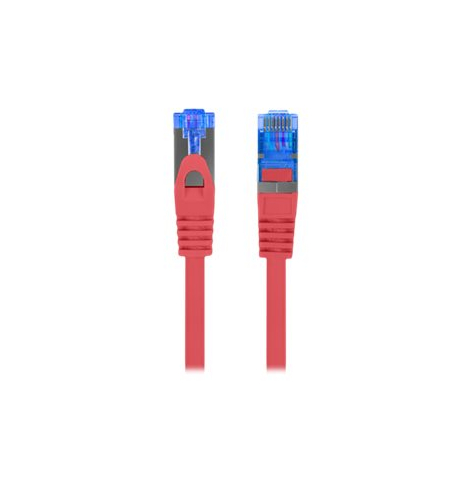 Patchcord LANBERG cat.6A FTP LSZH CCA 0.5m red