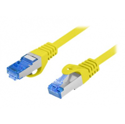 Patchcord LANBERG cat.6A FTP LSZH CCA 0.5m yellow