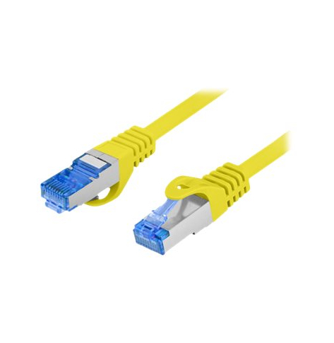 Patchcord LANBERG cat.6A FTP LSZH CCA 0.5m yellow