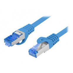 Patchcord LANBERG cat.6A FTP LSZH CCA 1m blue