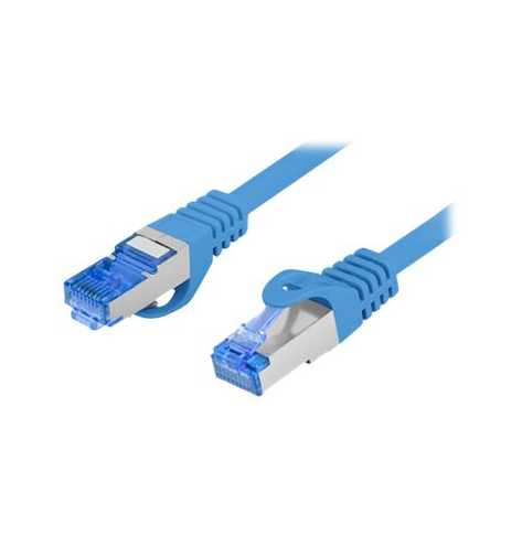 Patchcord LANBERG cat.6A FTP LSZH CCA 1m blue