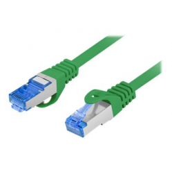 Patchcord LANBERG cat.6A FTP LSZH CCA 1m green