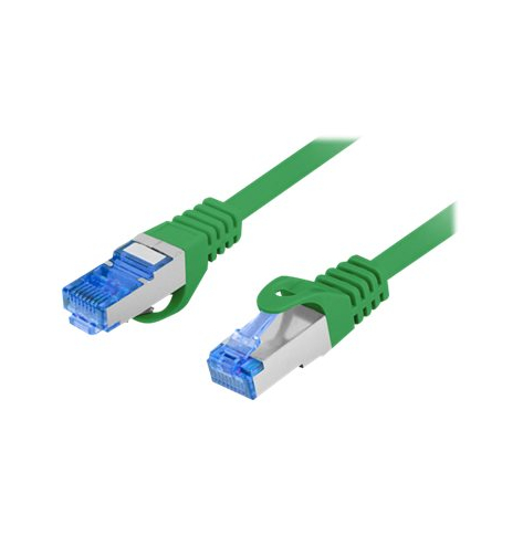 Patchcord LANBERG cat.6A FTP LSZH CCA 1m green