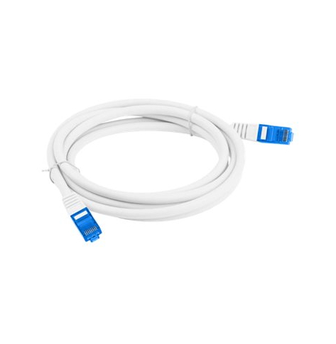 Patchcord LANBERG cat.6A FTP LSZH CCA 1m white