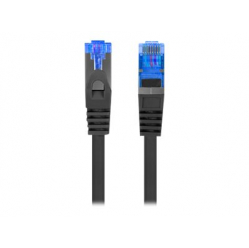 Patchcord LANBERG Cat.6A S/FTP LSZH CCA 0.25m black