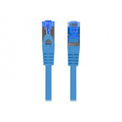 Patchcord LANBERG Cat.6A S/FTP LSZH CCA 0.25m blue