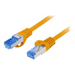 Patchcord LANBERG Cat.6A S/FTP LSZH CCA 0.25m orange