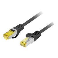 Patchcord LANBERG Cat.6A S/FTP LSZH CU 0.25m black