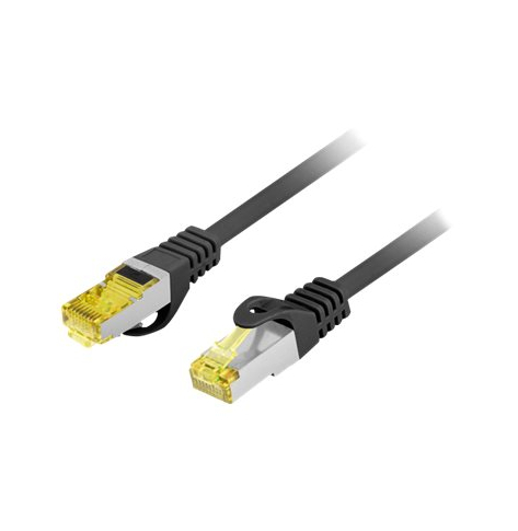 Patchcord LANBERG Cat.6A S/FTP LSZH CU 0.25m black