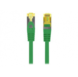 Patchcord LANBERG Cat.6A S/FTP LSZH CU 0.25m green