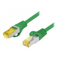 Patchcord LANBERG Cat.6A S/FTP LSZH CU 0.5m green