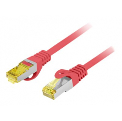 Patchcord LANBERG Cat.6A S/FTP LSZH CU 0.5m red