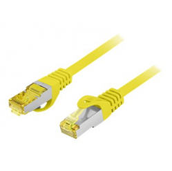 Patchcord LANBERG Cat.6A S/FTP LSZH CU 0.5m yellow